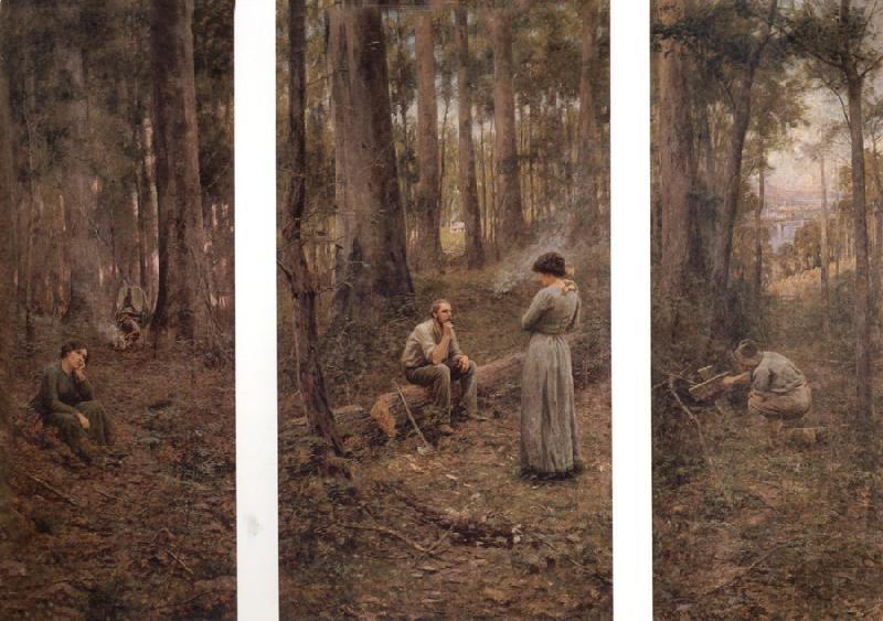 Frederick Mccubbin The pioneer oil painting picture